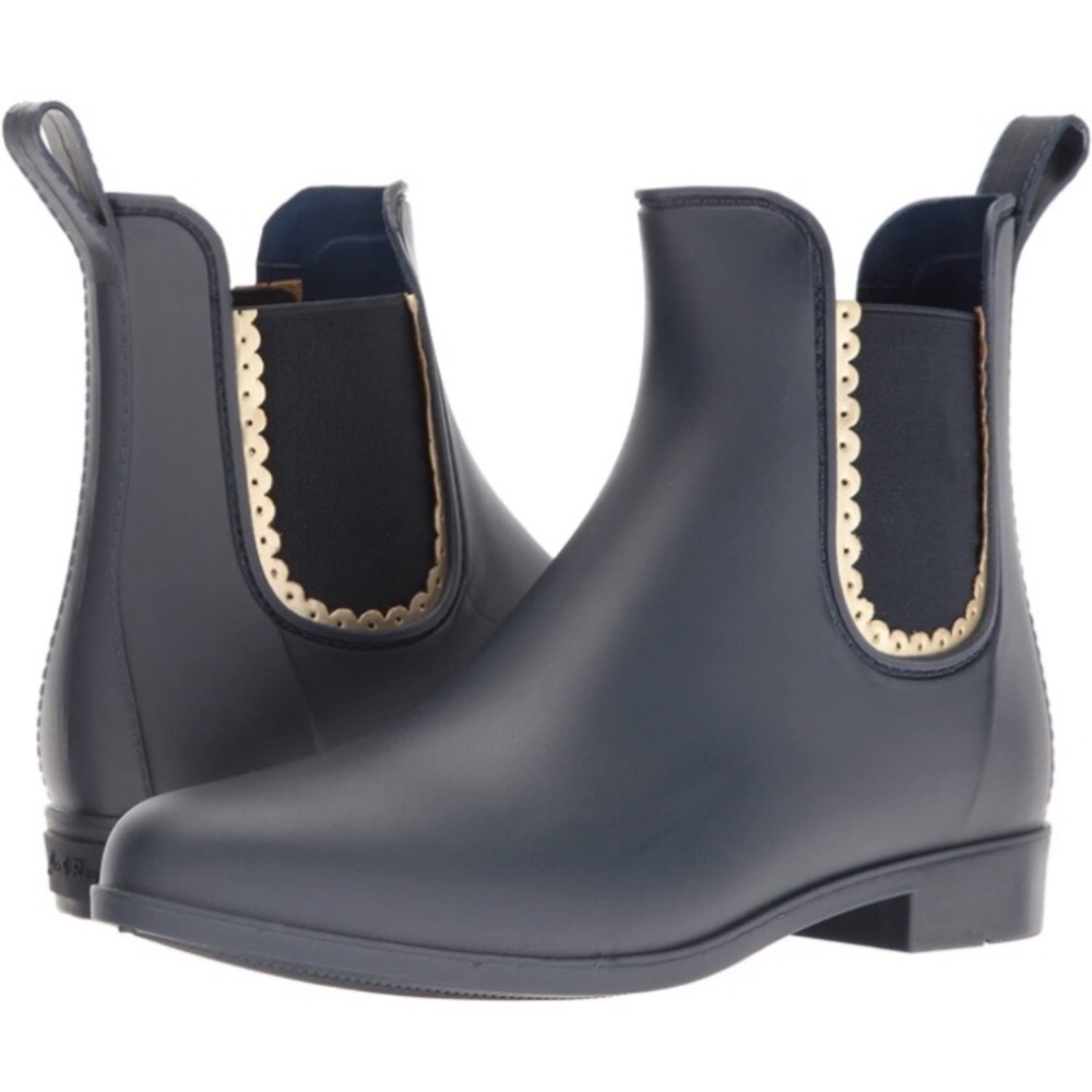NEW Jack Rogers Slip On Rain Boots, Size 7, Navy Blue